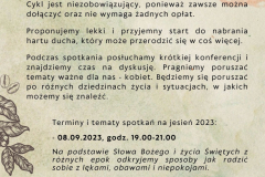 Fitness duchowy - ulotka 09.2023 - 2